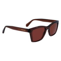Ferragamo – Braune Sonnenbrille mit Spritzguss