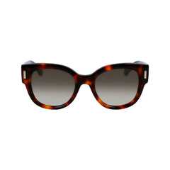 Ferragamo bruine acetaat zonnebril