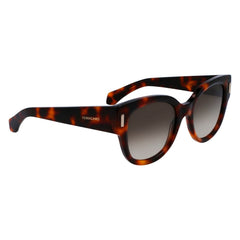 Ferragamo bruine acetaat zonnebril