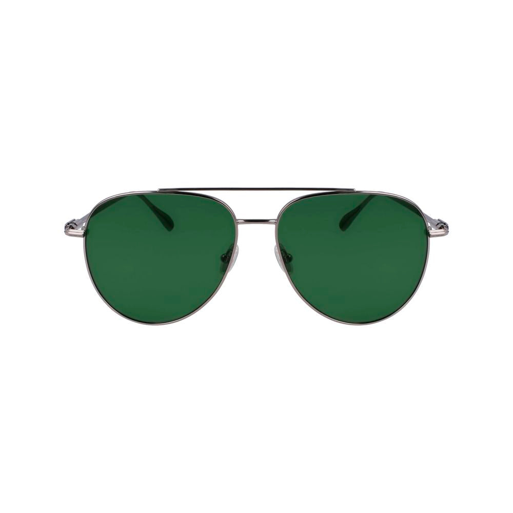 Ferragamo Sonnenbrille aus grauem Metall