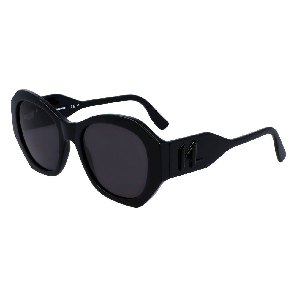 Karl Lagerfeld – Schwarze Sonnenbrille mit Spritzguss