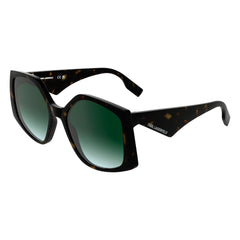 Karl Lagerfeld – Braune Sonnenbrille mit Spritzguss