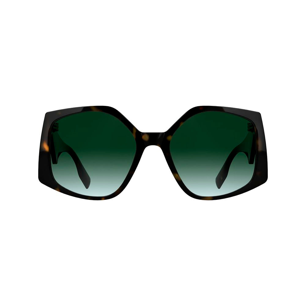 Karl Lagerfeld – Braune Sonnenbrille mit Spritzguss