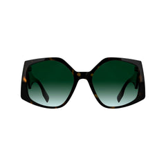 Karl Lagerfeld – Braune Sonnenbrille mit Spritzguss