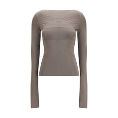 Rick Owens Gray Viscose Shirt