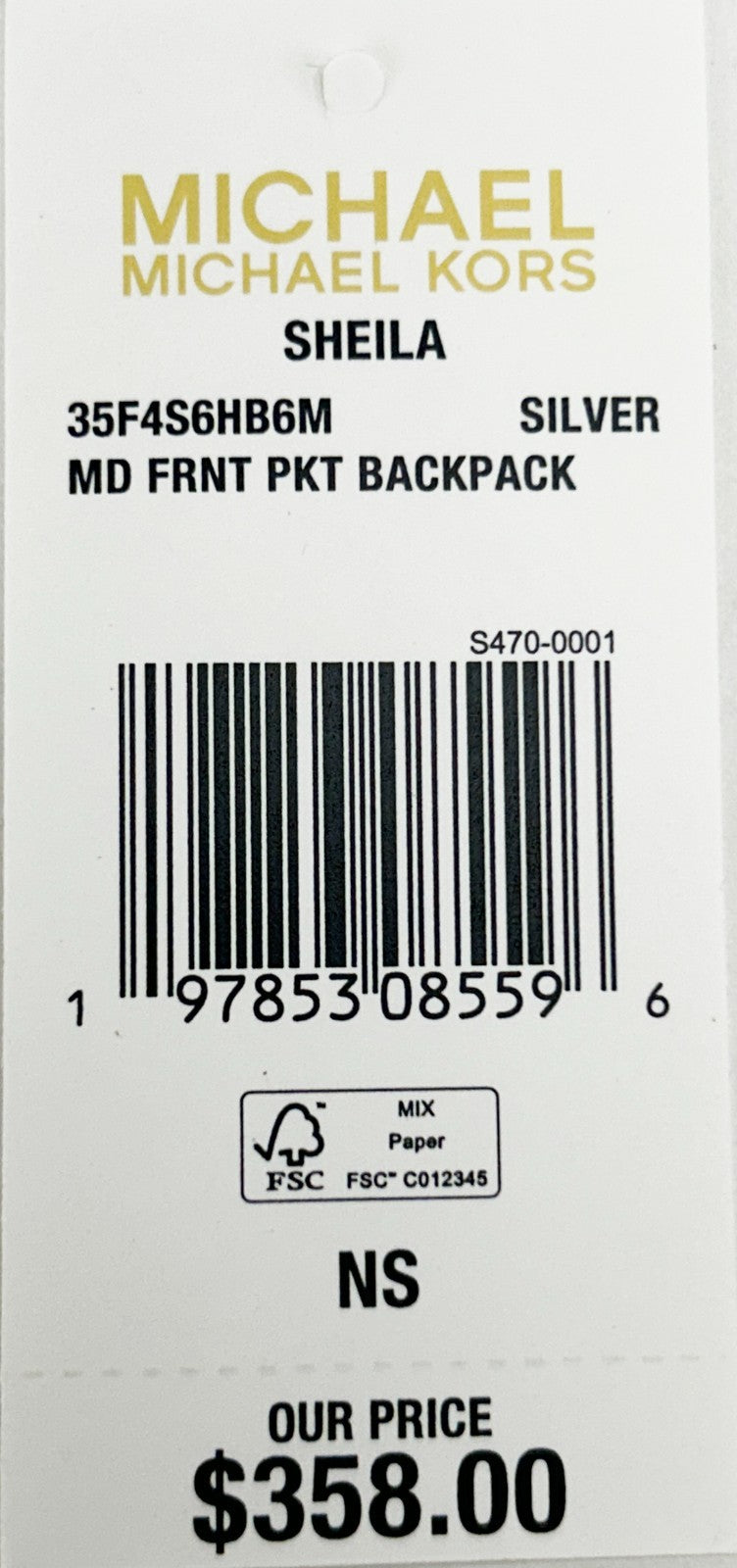 Michael Kors Sheila Mittelgroßer Rucksack aus PVC