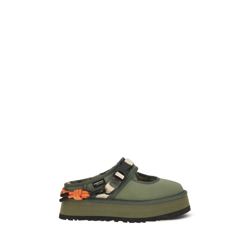 UGG Bicolor-Pantoletten aus Polyester