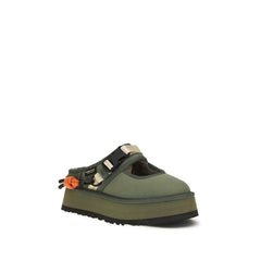 UGG Bicolor-Pantoletten aus Polyester
