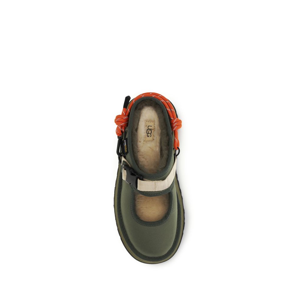 UGG Bicolor-Pantoletten aus Polyester