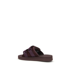 Forte_Forte Paarse Polyester Opsteeksandalen