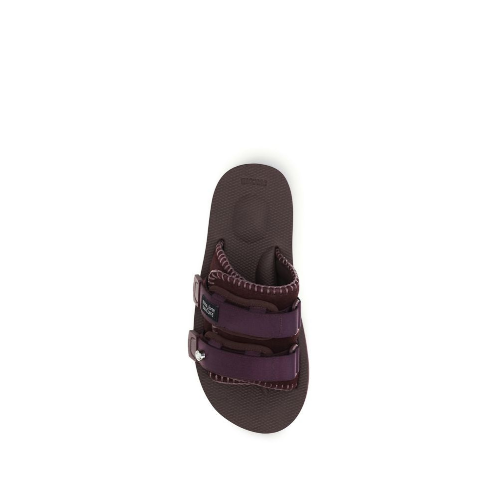 Forte_Forte Paarse Polyester Opsteeksandalen