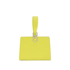 Ferragamo Bicolor Calf Leather Bos Taurus Clutch Bag