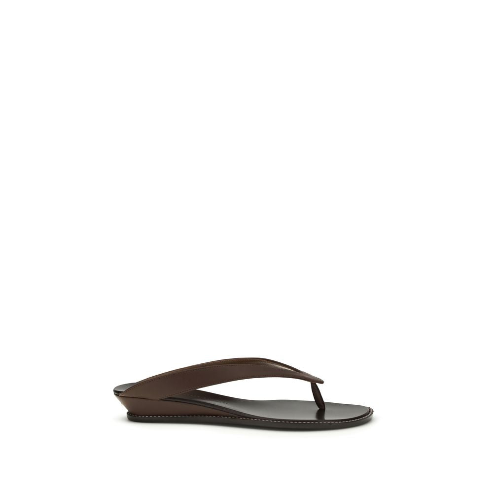 Giuseppe Zanotti Bruine Kalfsleren Bos Taurus Plateau Sandalen