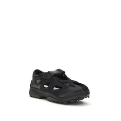 Y-3 Black Calf Leather Bos Taurus Flat Sandals