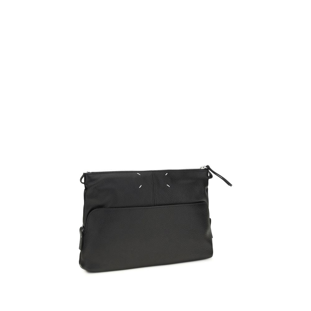 Maison Margiela Zwarte Kalfsleren Bos Taurus Clutch Tas