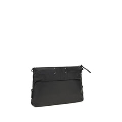 Maison Margiela Zwarte Kalfsleren Bos Taurus Clutch Tas