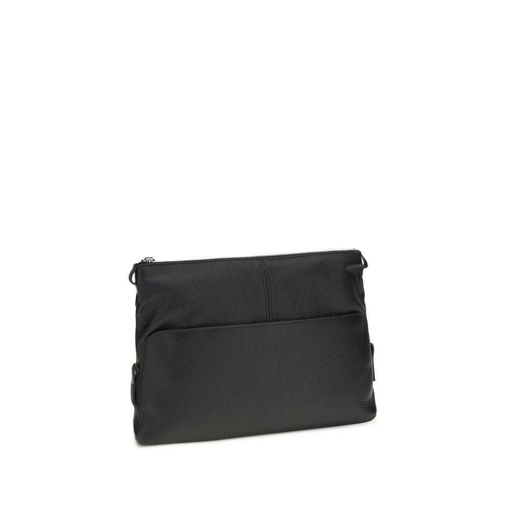 Maison Margiela Zwarte Kalfsleren Bos Taurus Clutch Tas