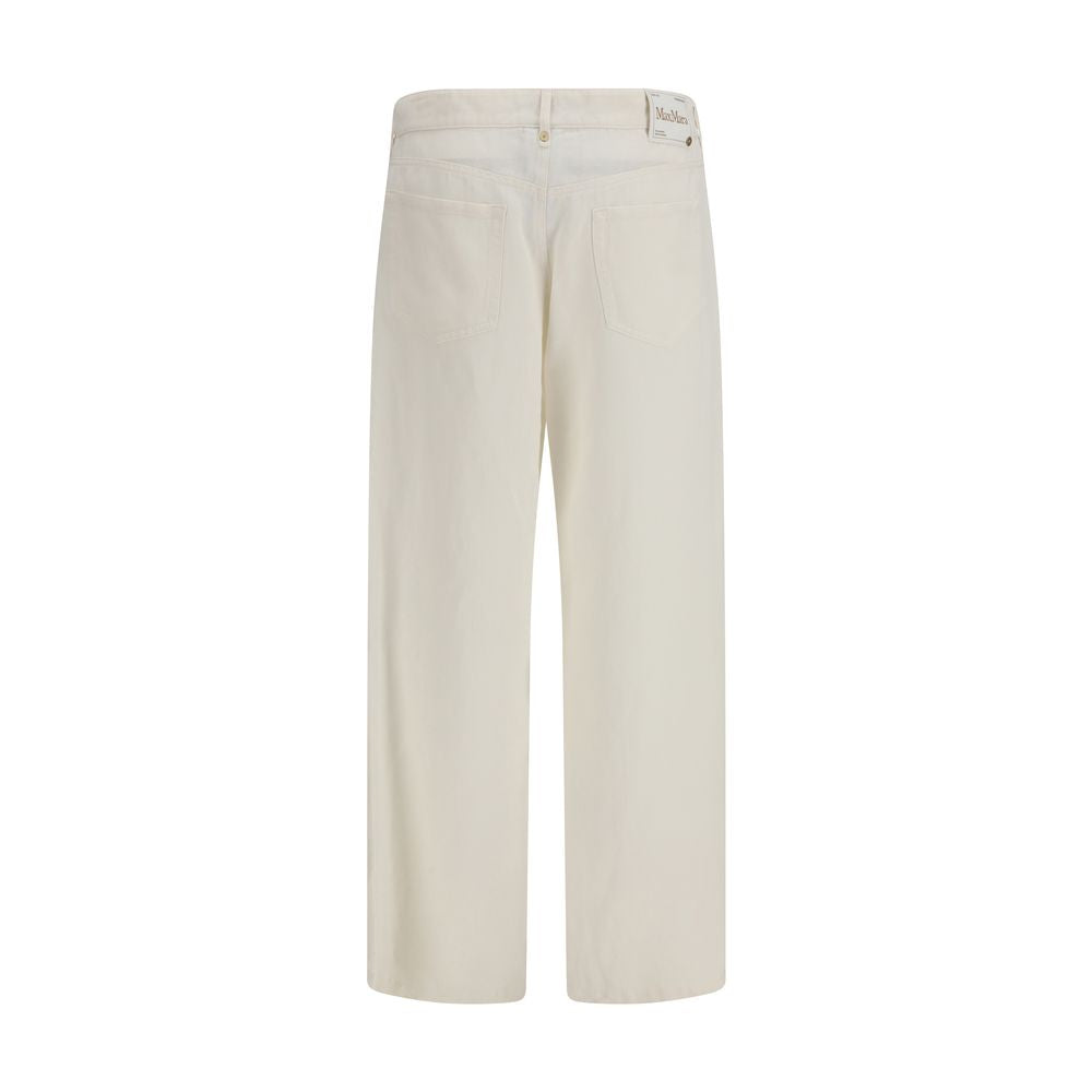 'S Max Mara Beige Katoenen Casual Broek