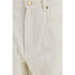 'S Max Mara Beige Katoenen Casual Broek