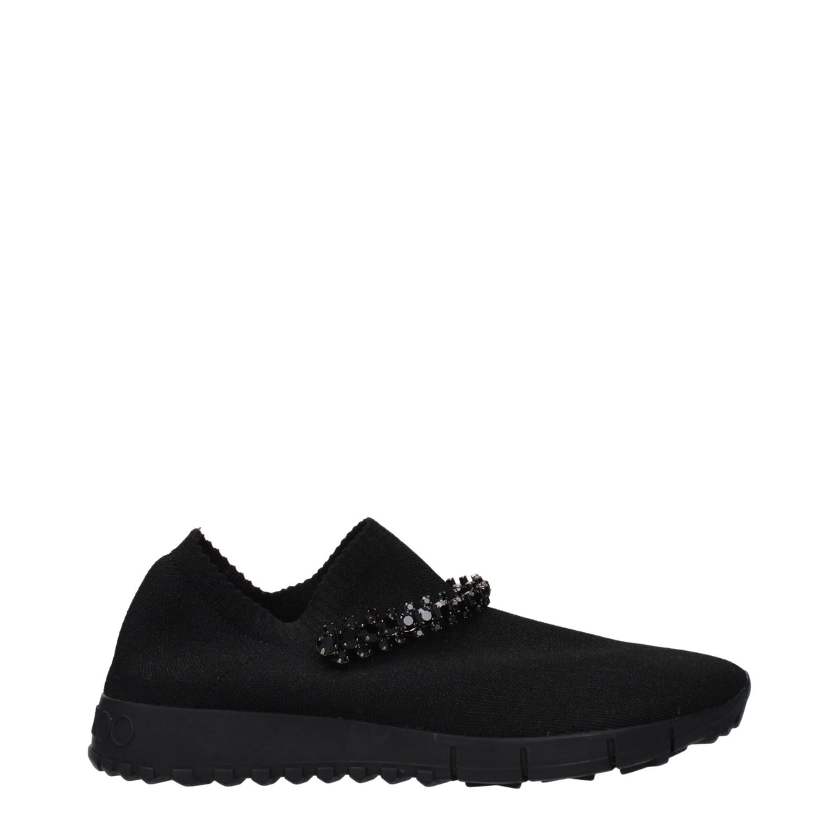 Jimmy Choo Zwarte Stoffen Instappers