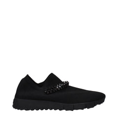 Jimmy Choo Zwarte Stoffen Instappers