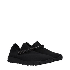 Jimmy Choo Zwarte Stoffen Instappers