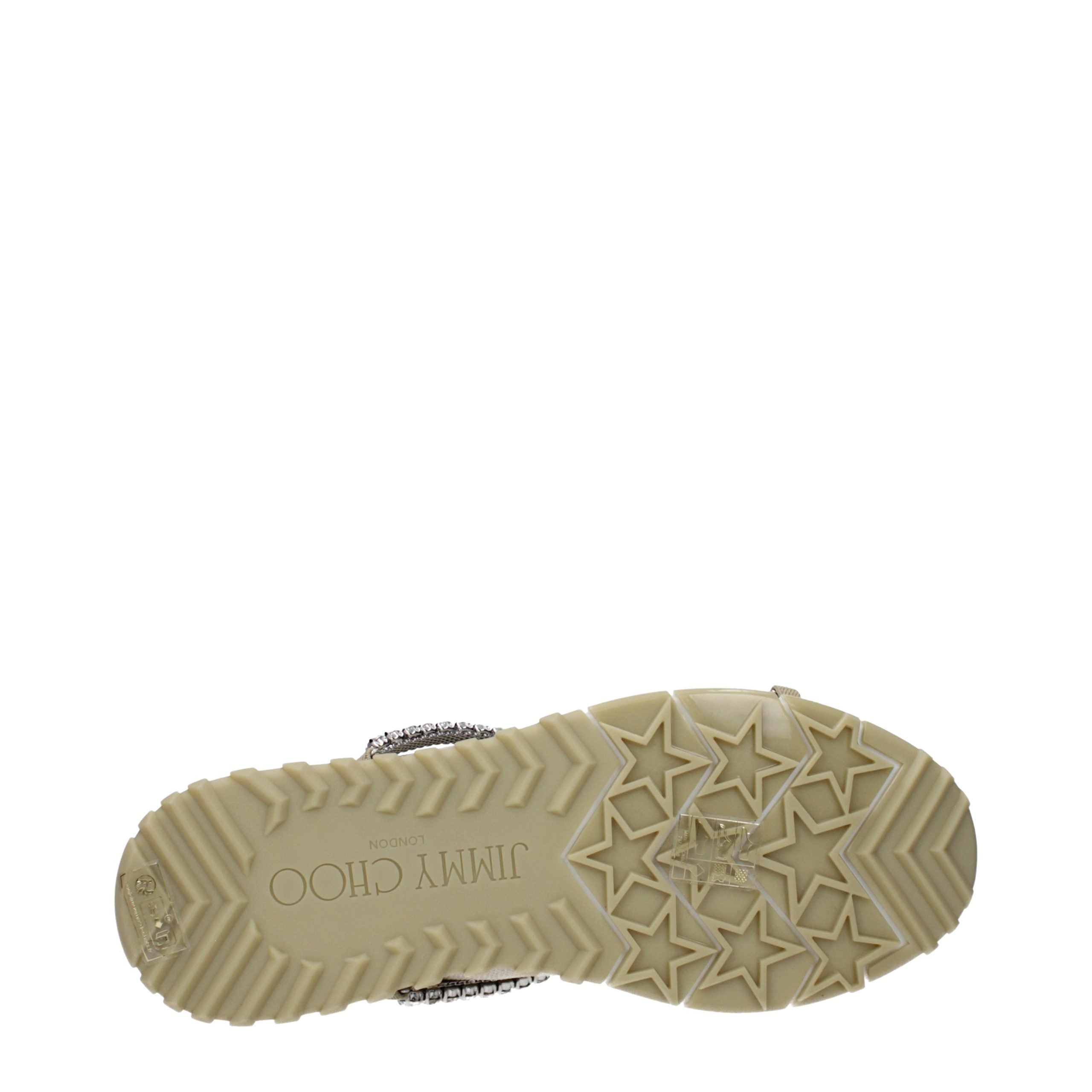 Jimmy Choo Beige Stoffen Instappers