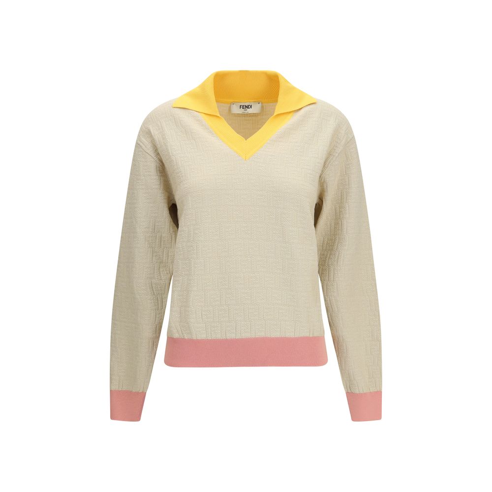 Fendi Beige Katoenen Sweatshirt