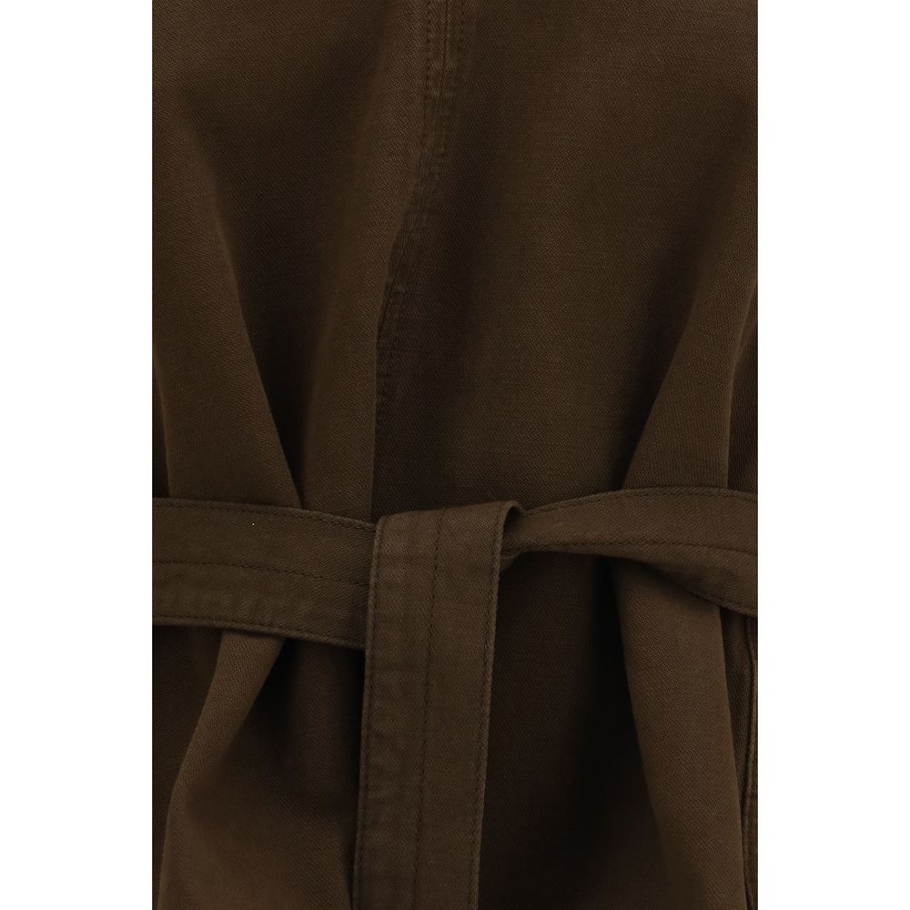 Lemaire Bluse aus brauner Baumwolle