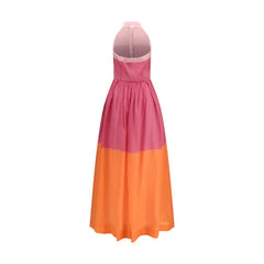 Sara Roka Mehrfarbiges Freizeitkleid aus Baumwolle