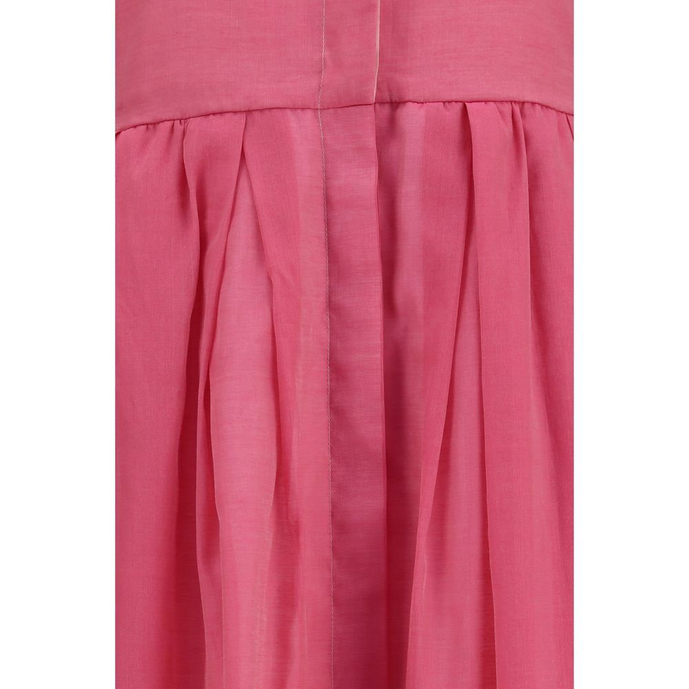 Sara Roka Mehrfarbiges Freizeitkleid aus Baumwolle