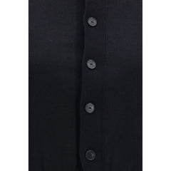 ALAINPAUL Black Cotton Cardigan