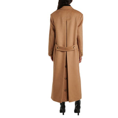 Max Mara Brauner Mantel aus Schurwolle