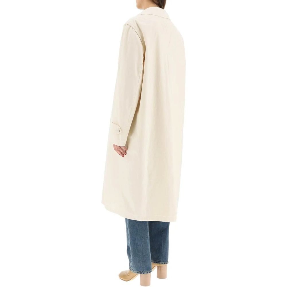 Maison Margiela Witte Katoenen Jas