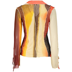 Desigual Beiges Polyesterhemd mit Muster
