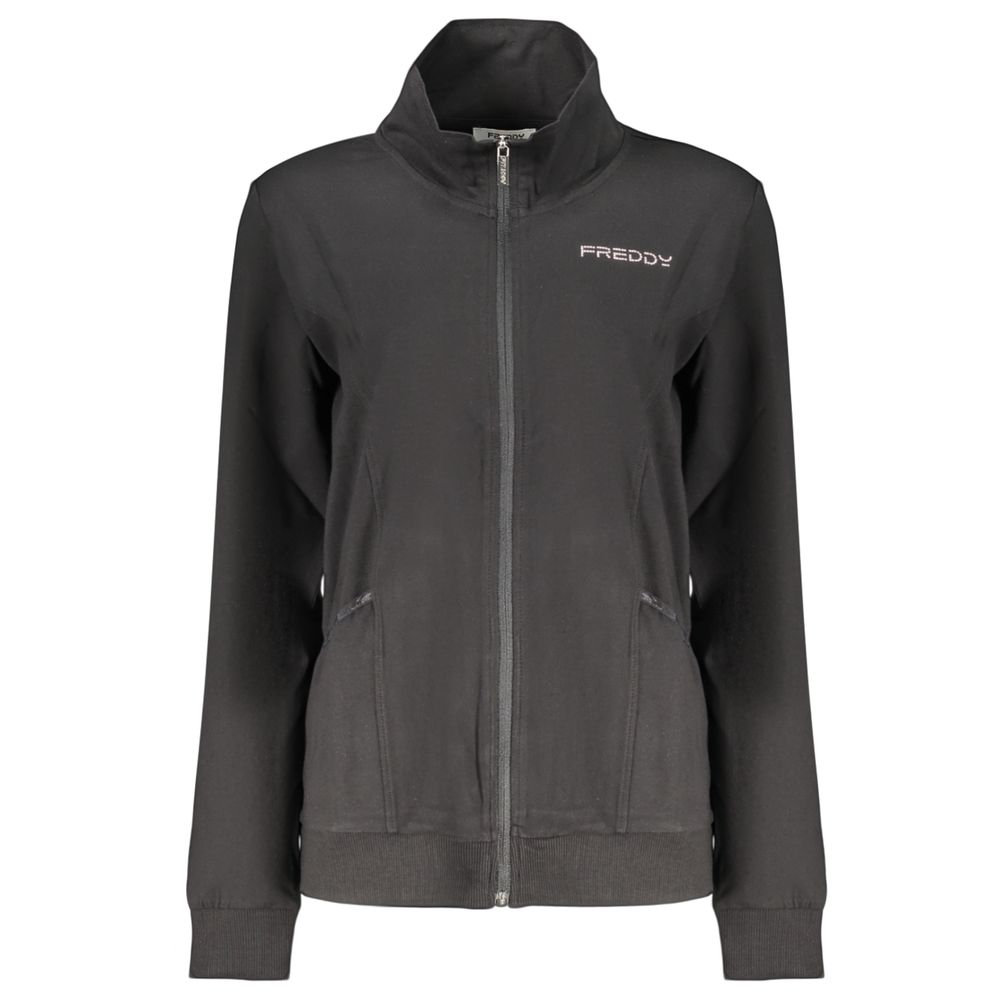 Freddy Black Cotton Women's Sweatshirt