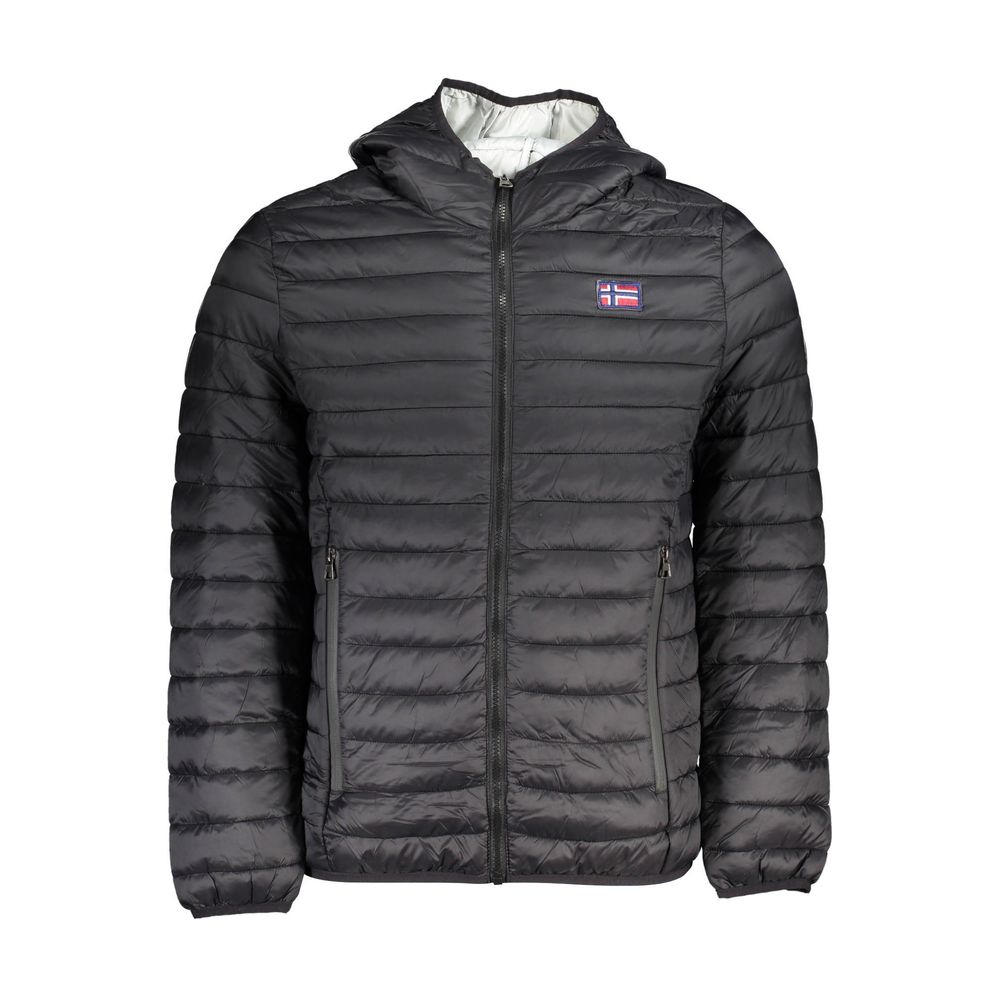 Norwegen 1963 Schwarze Polyamid-Shell-Jacke