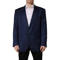 Dolce & Gabbana Blaues Einreiher-Sakko mit 2 Knöpfen