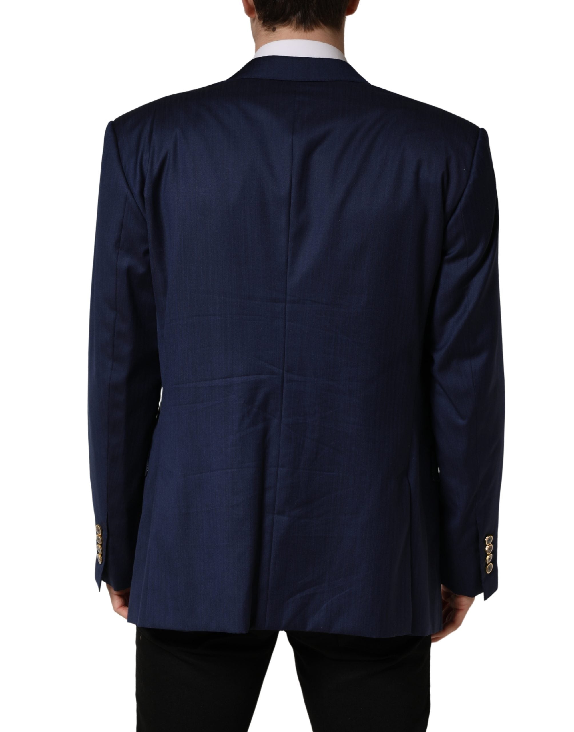 Dolce & Gabbana Blaues Einreiher-Sakko mit 2 Knöpfen