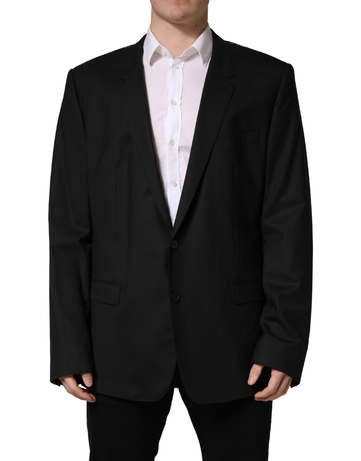 Dolce & Gabbana Schwarzes Einreiher-Sakko mit 2 Knöpfen