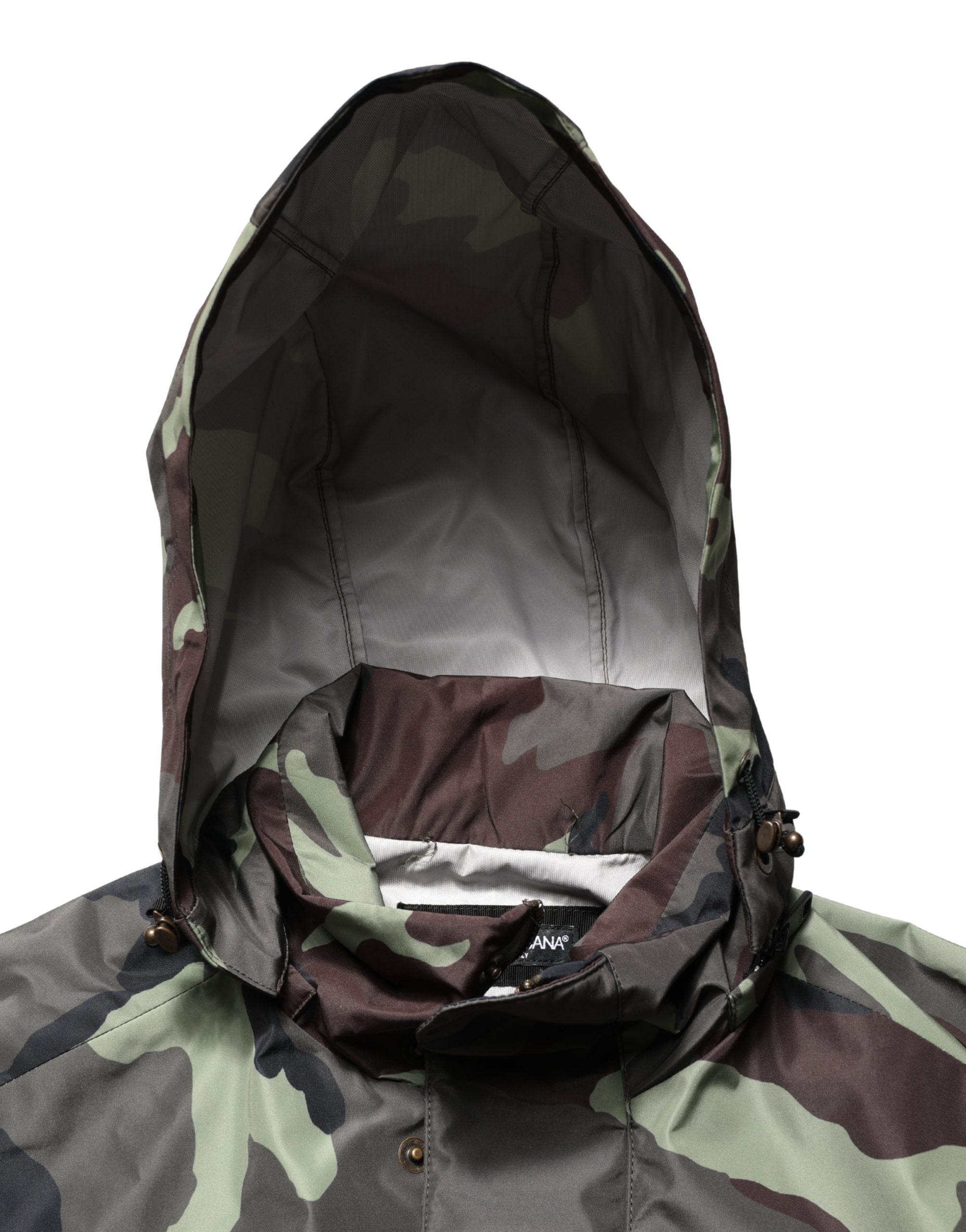 Dolce & Gabbana Camouflage Bomberjacke mit Kapuze, Mehrfarbig