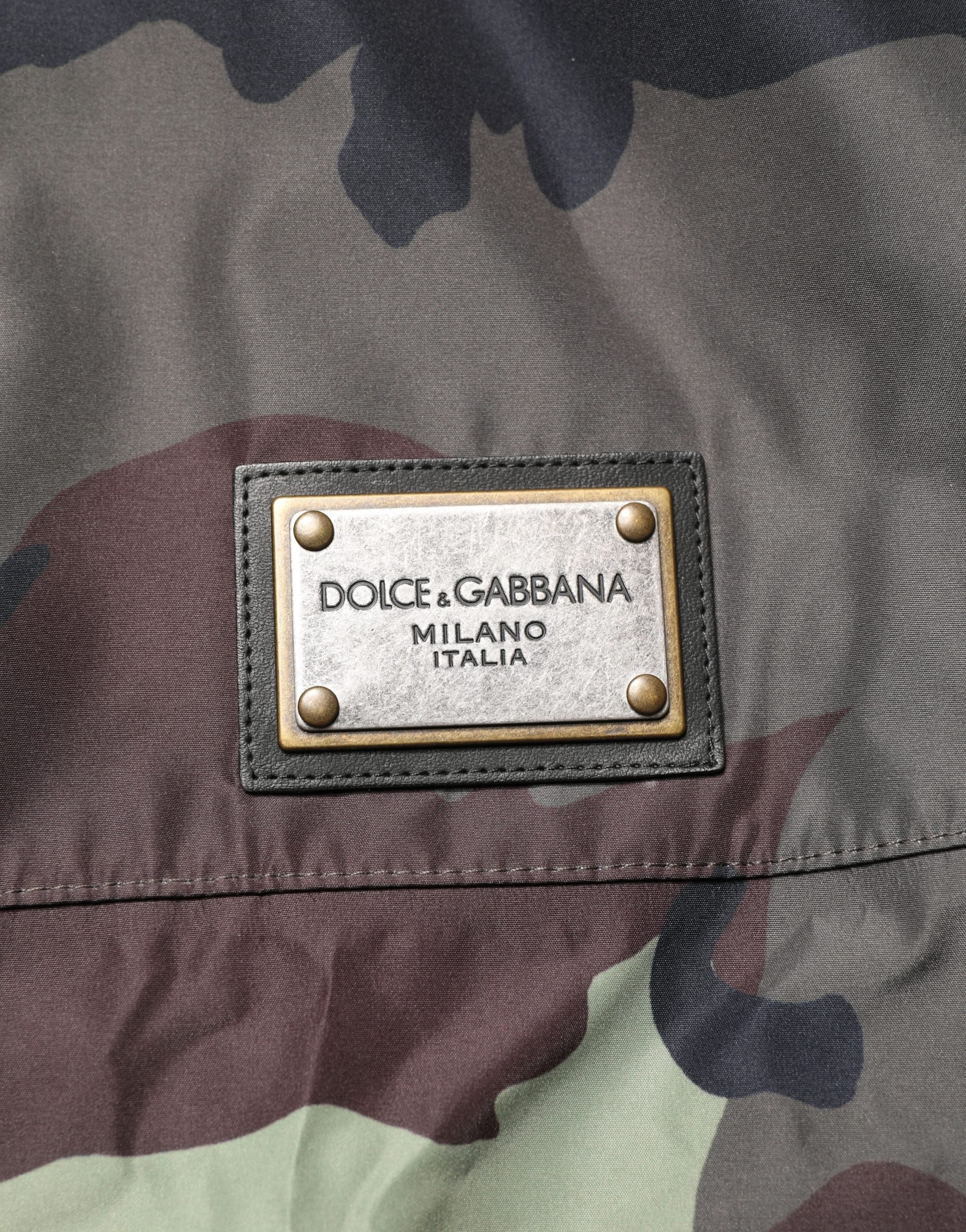 Dolce & Gabbana Camouflage Bomberjacke mit Kapuze, Mehrfarbig
