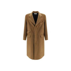 Saint Laurent Brown Wool Coat
