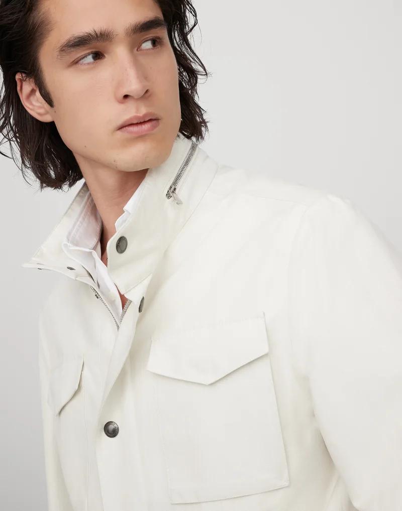 Brunello Cucinelli Beige Linen Shell Jacket