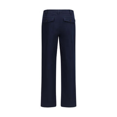 Burberry Blue Cotton Chino Pants
