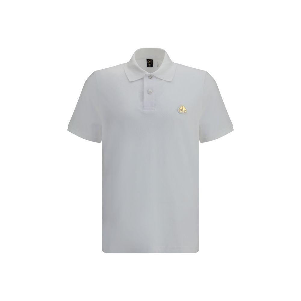 Moose Knuckles Poloshirt aus weißer Baumwolle