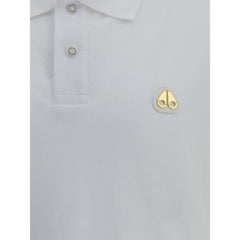 Moose Knuckles Poloshirt aus weißer Baumwolle