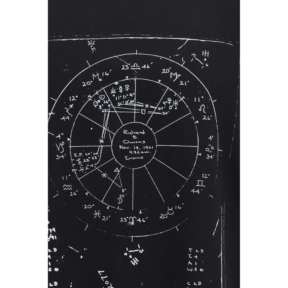 Rick Owens Schwarzes Baumwoll-T-Shirt