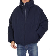Bottega Veneta Blauwe Polyamide Jas