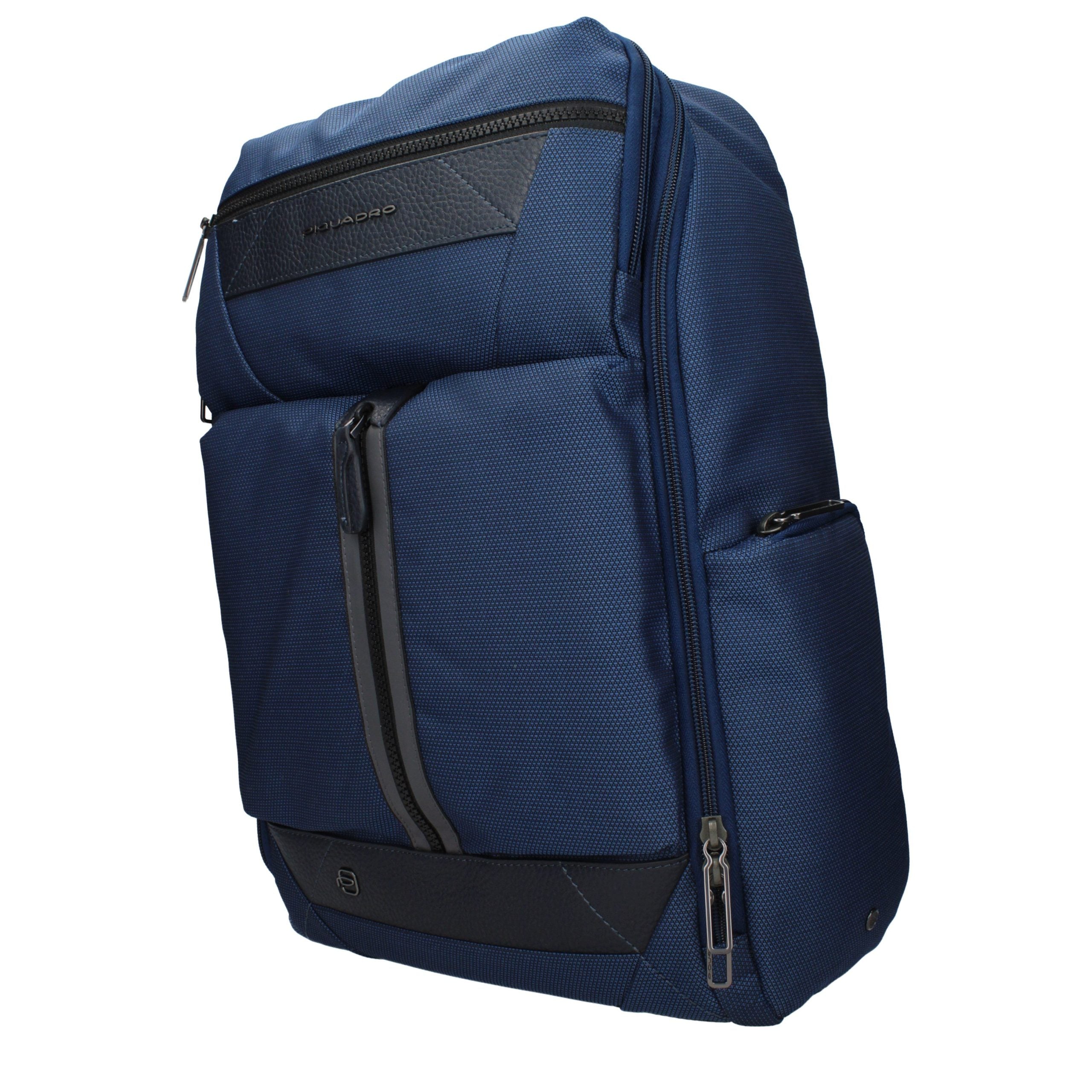 Piquadro blauwe stoffen rugzak